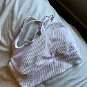 Lululemon energy longline sports bra ribbed